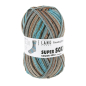 Preview: Super Soxx Color 4-fach  Farbe 0548 - PainterlySoxx Cerulean
