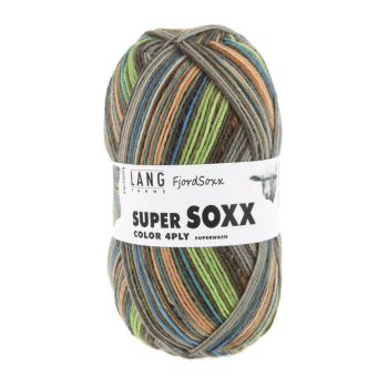 Super Soxx Color 4-fach  Farbe 0535 - Fjord Soxx Ranfjorden