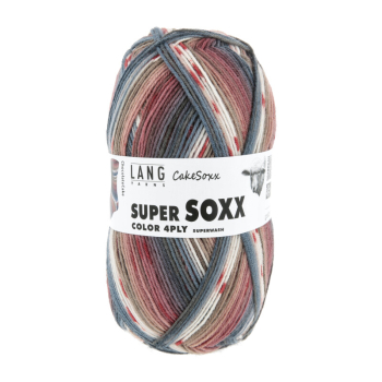 Super Soxx Color 4-fach  Farbe 0544 - Cake Soxx ChocolateCake