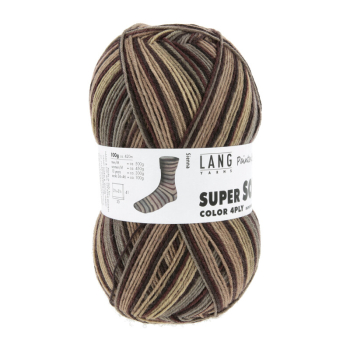 Super Soxx Color 4-fach  Farbe 0550 - PainterlySoxx Sienna