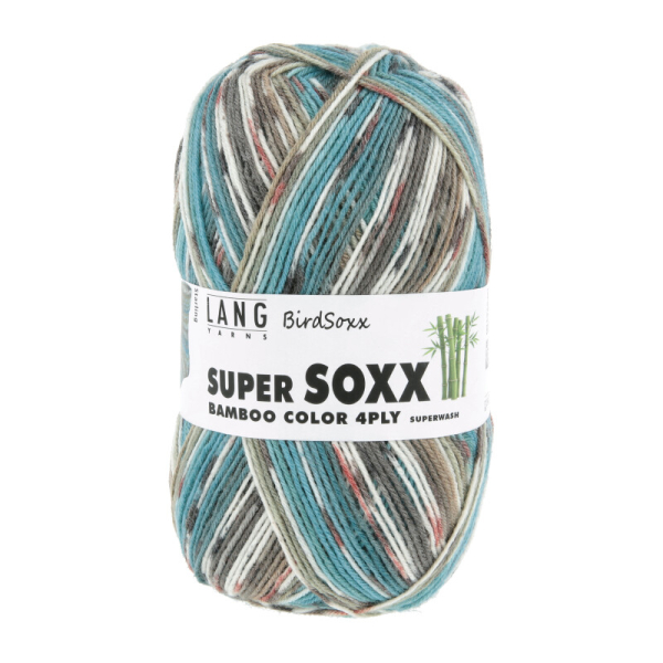 Super Soxx Bamboo color 4-fach  Farbe 0512 -  BirdSoxx Starling