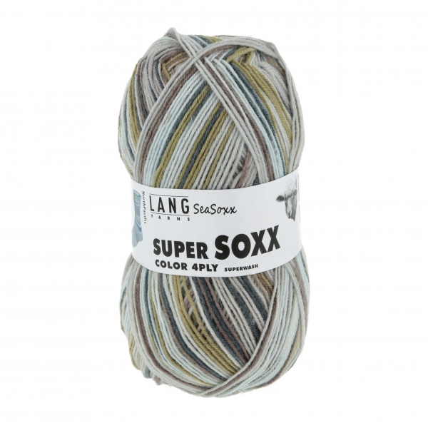 Super Soxx Color 4-fach  Farbe 0416 North Pacific