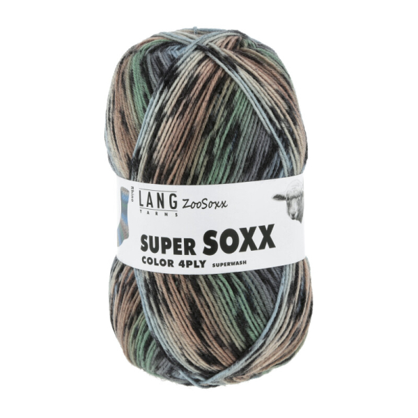 Super Soxx Color 4-fach  Farbe 0429  ZooSoxx  Rhino