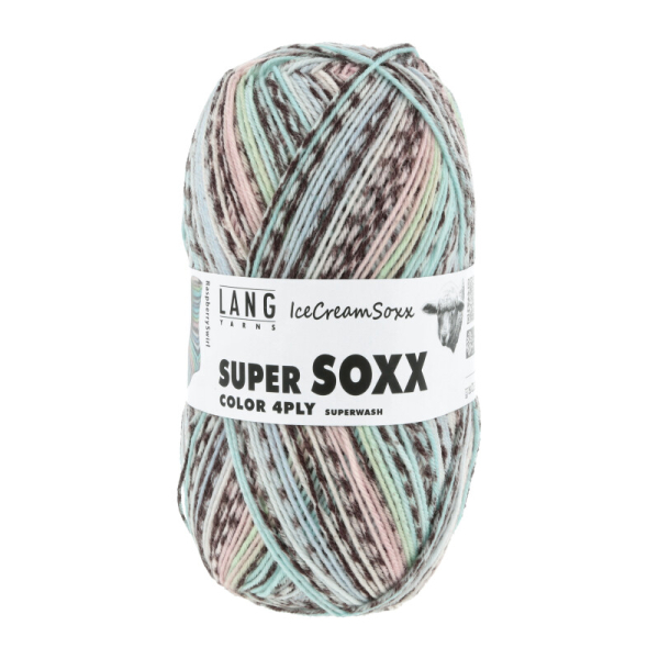 Super Soxx Color 4-fach  Farbe 0480  IceCreamSoxx RasperrySwirl