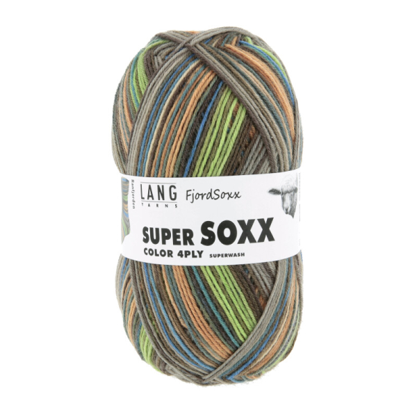 Super Soxx Color 4-fach  Farbe 0535 - Fjord Soxx Ranfjorden
