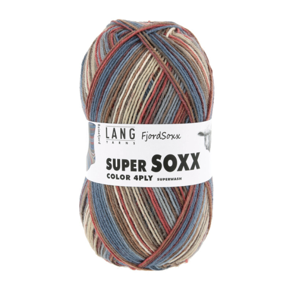 Super Soxx Color 4-fach  Farbe 0540 - Fjord Soxx Reinefjord